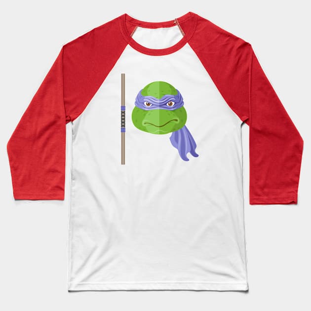 Donatello Baseball T-Shirt by AJIllustrates